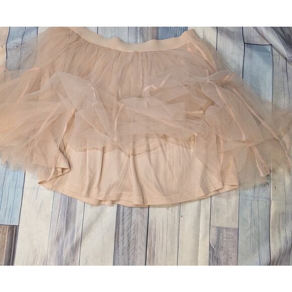 NWT Mittoshop Blush Pink Pleated Tulle Skirt Size XL - Picture 3 of 5